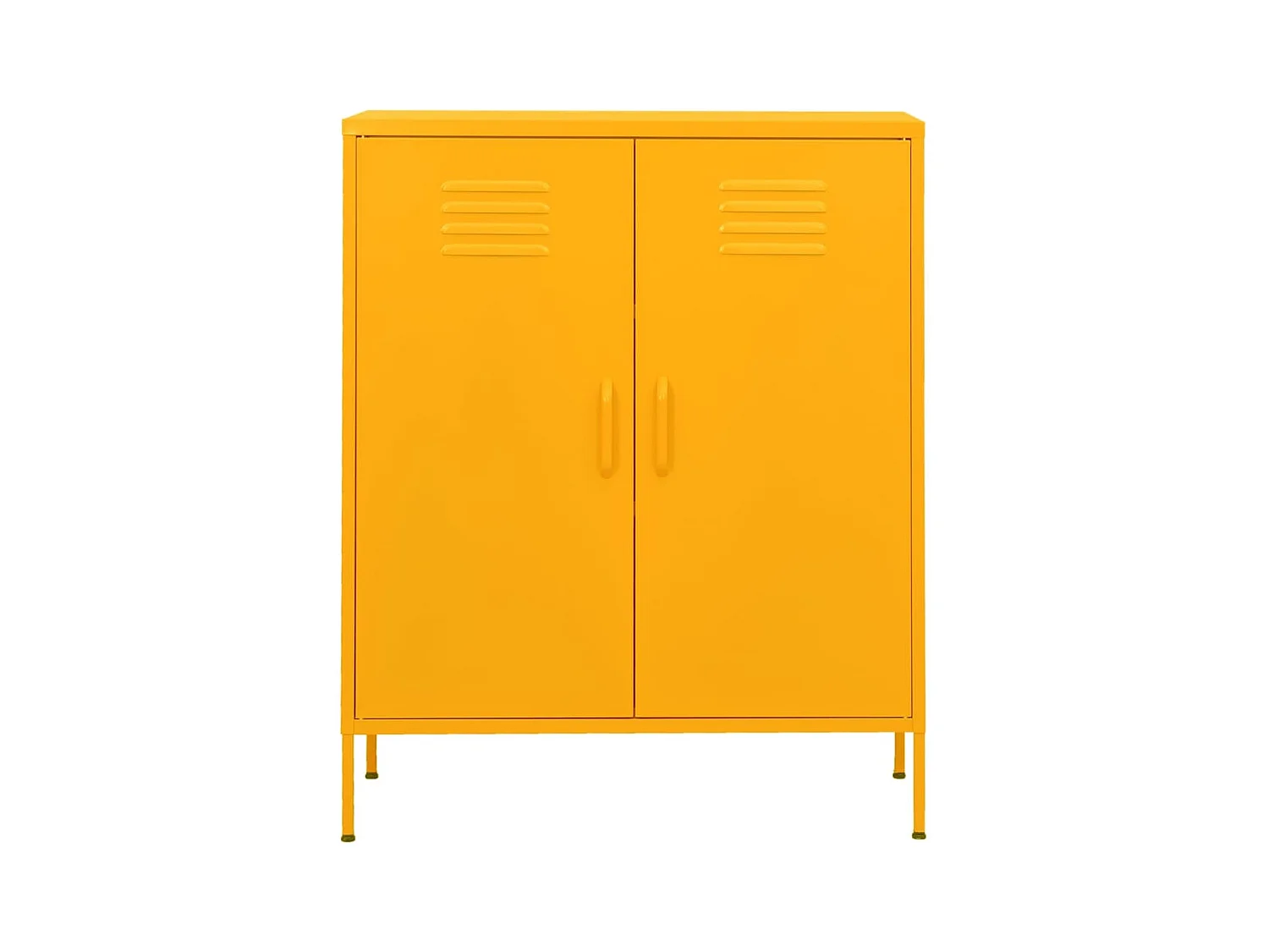 Armoire de rangement Jaune moutarde 80x35x101,5 cm Acier FR19579