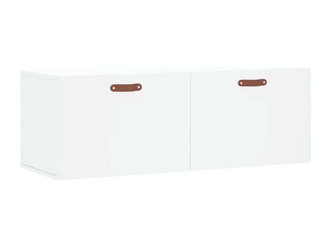 Armoire murale blanc 100x36,5x35 cm bois d'ingénierie FR41828