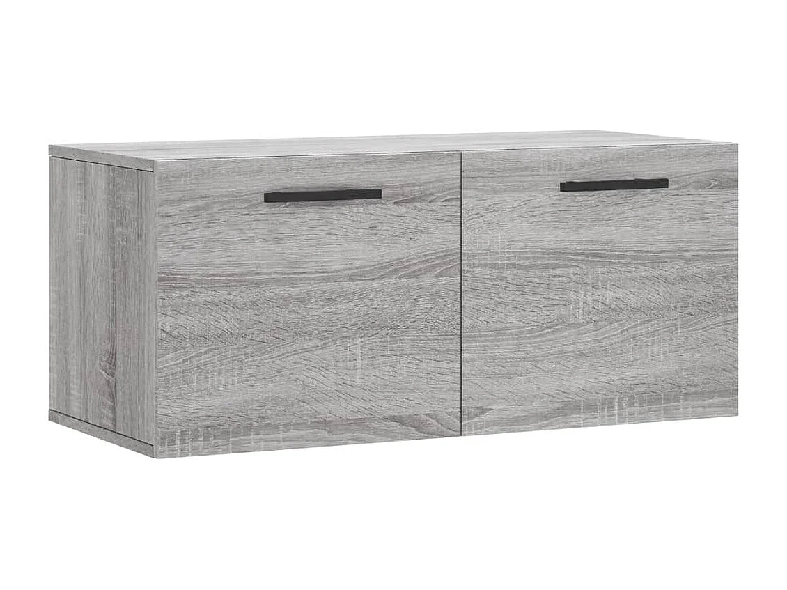Armario de pared madera de ingeniería gris Sonoma 80x36,5x35 cm ES333630