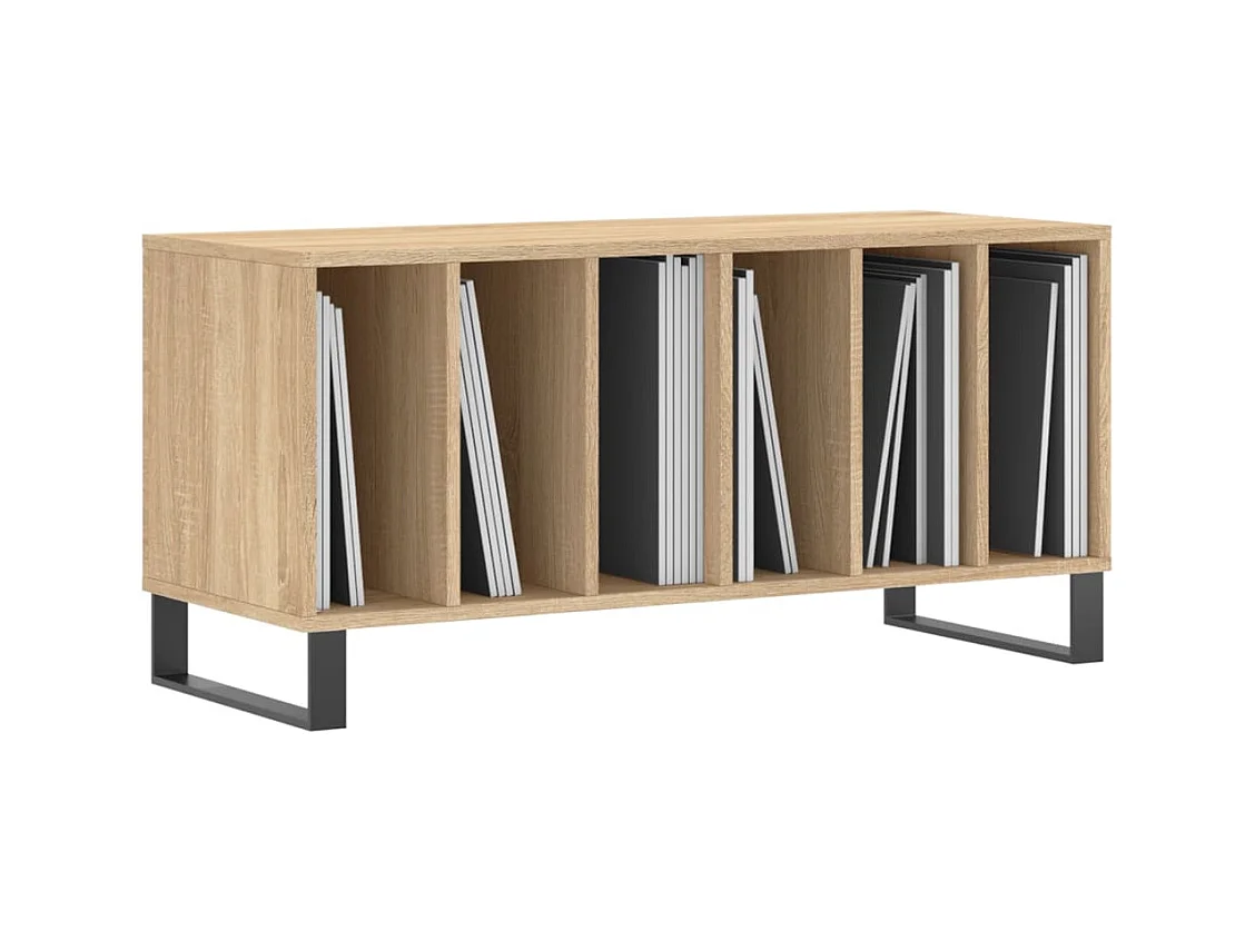 Armoire à disques chêne sonoma 100x38x48 cm bois d'ingénierie FR55213