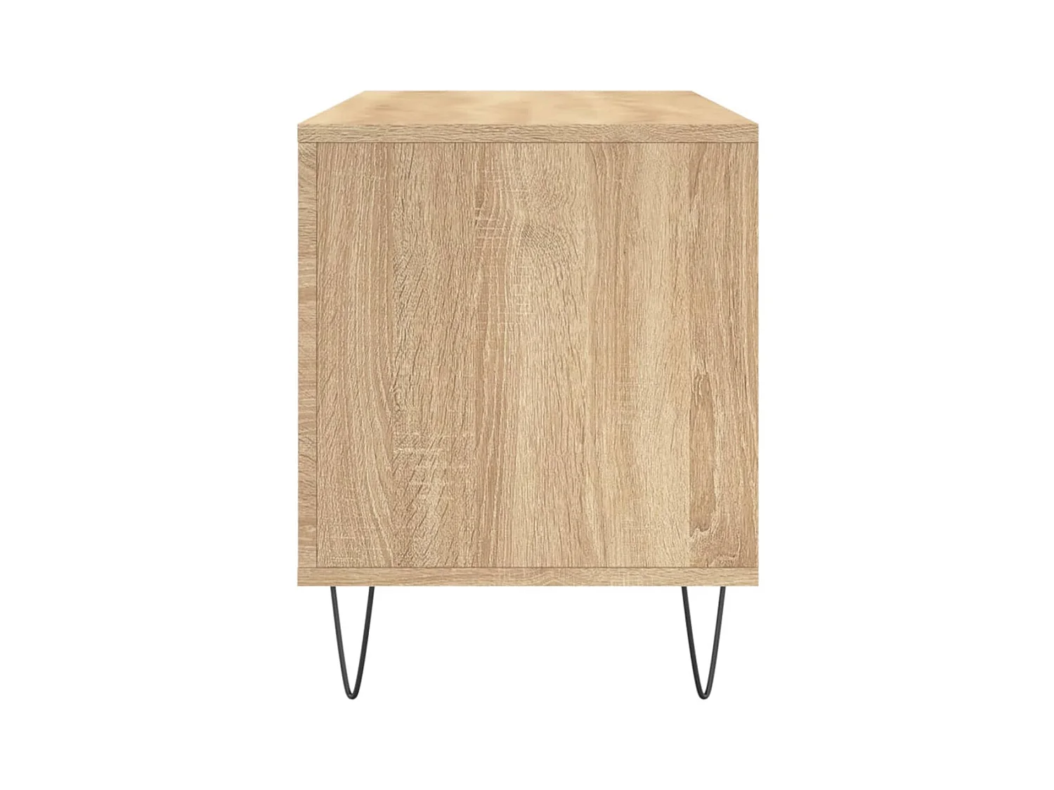 Platenkast 100x38x48 cm bewerkt hout sonoma eikenkleurig BE736954