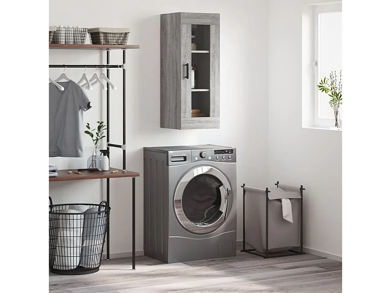 Armoire murale sonoma gris 34,5x34x90 cm FR99663