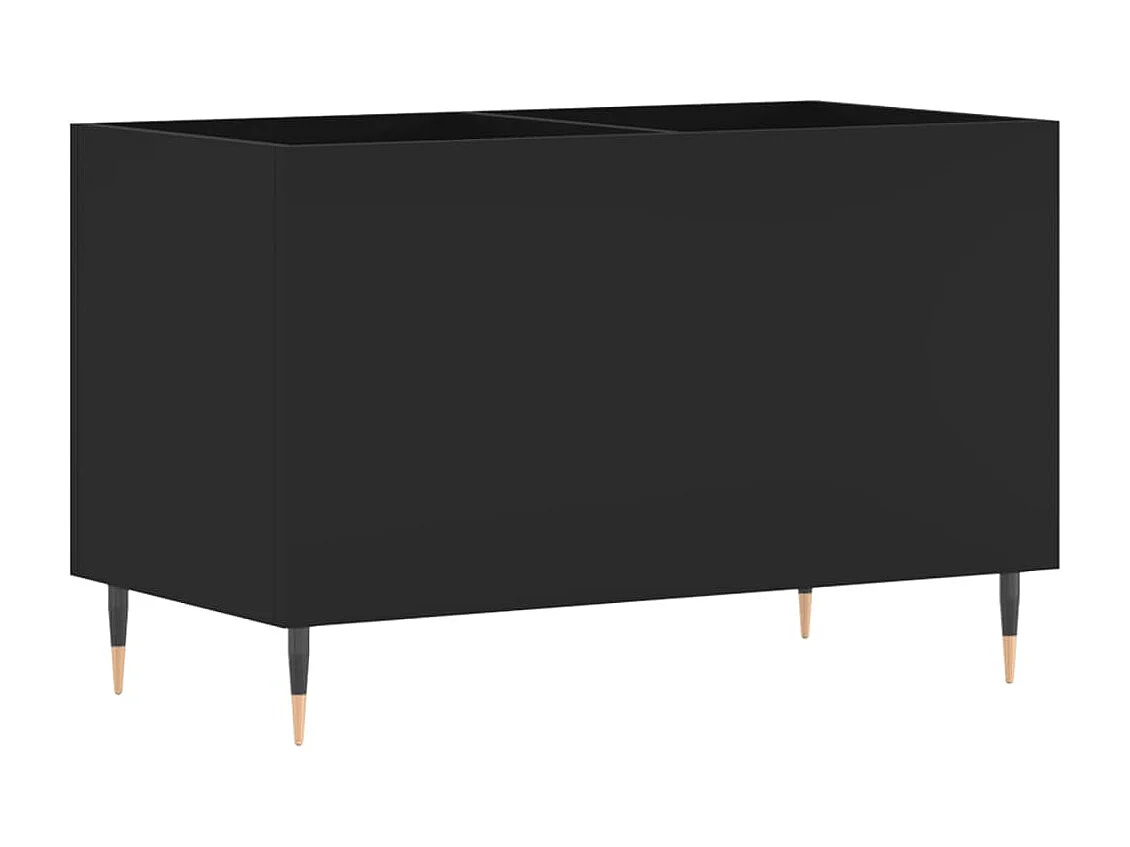 Armoire à disques noir 74,5x38x48 cm bois d'ingénierie FR30348