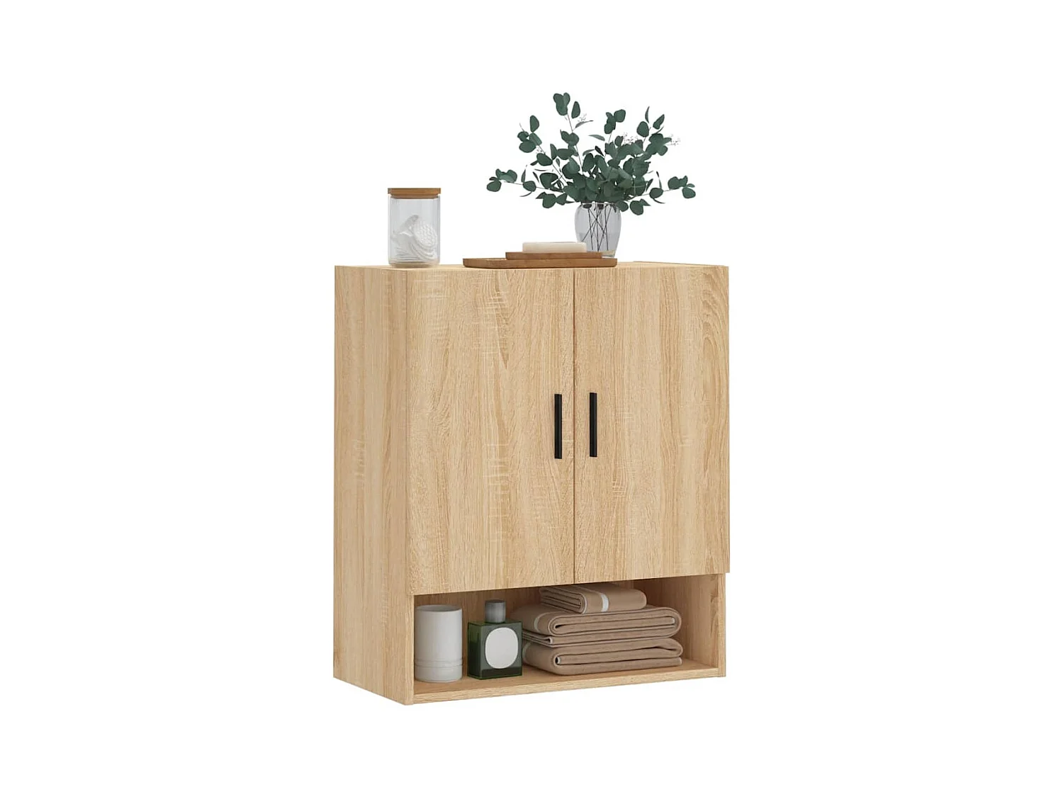 Armoire murale chêne sonoma 60x31x70 cm bois d'ingénierie FR88755