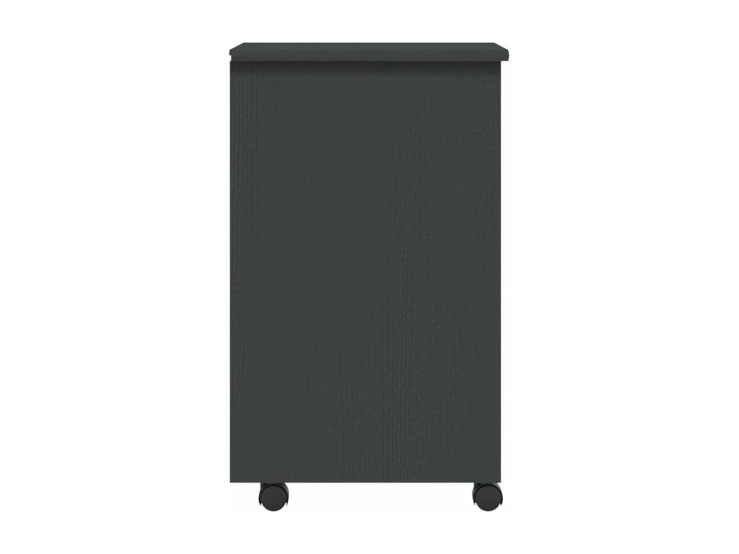 Armoire roulante avec tiroirs MOSS gris bois de pin solide FR62021