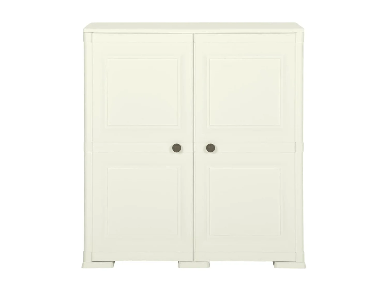 Armoire plastique 79x43x85,5 cm design bois glace à la vanille FR86703