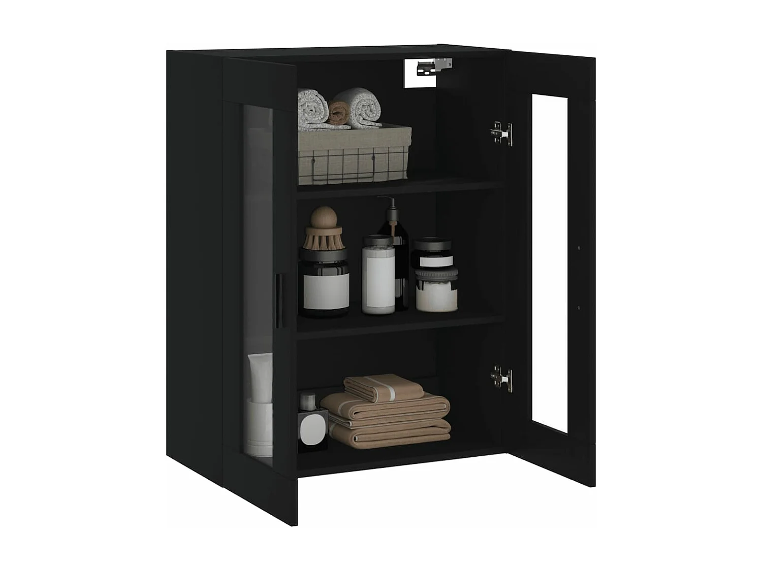 Armoire murale noir 69,5x34x90 cm FR31531