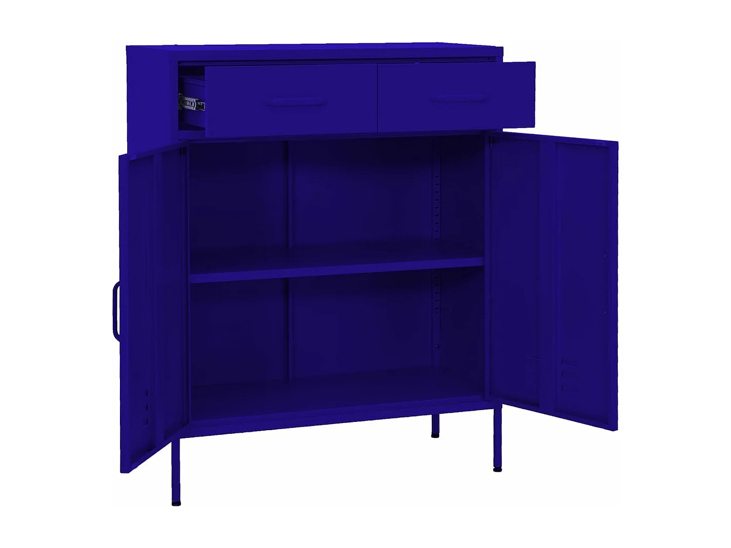 Armoire de rangement Bleu marine 80x35x101,5 cm Acier FR40586