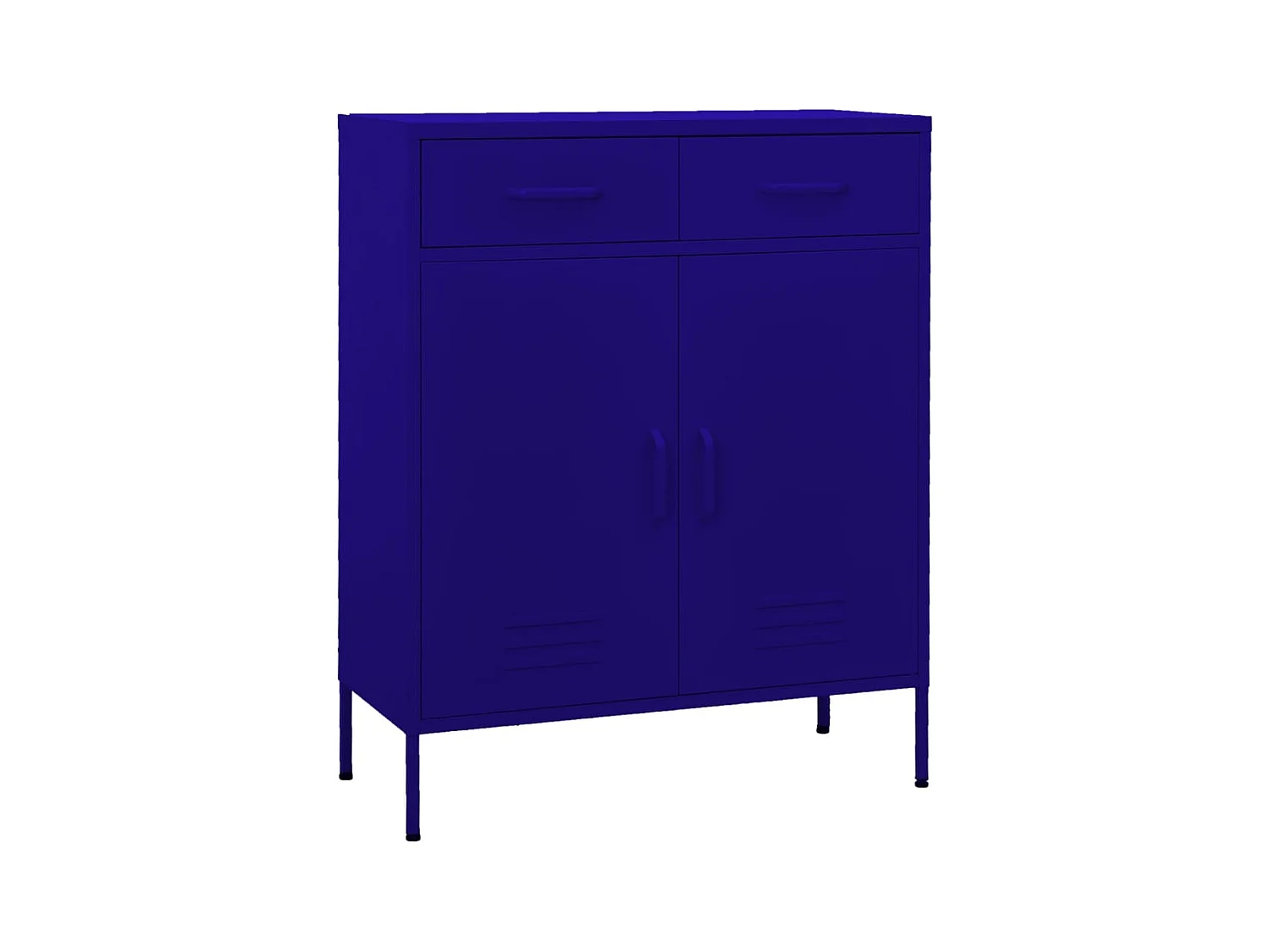 Armoire de rangement Bleu marine 80x35x101,5 cm Acier FR40586