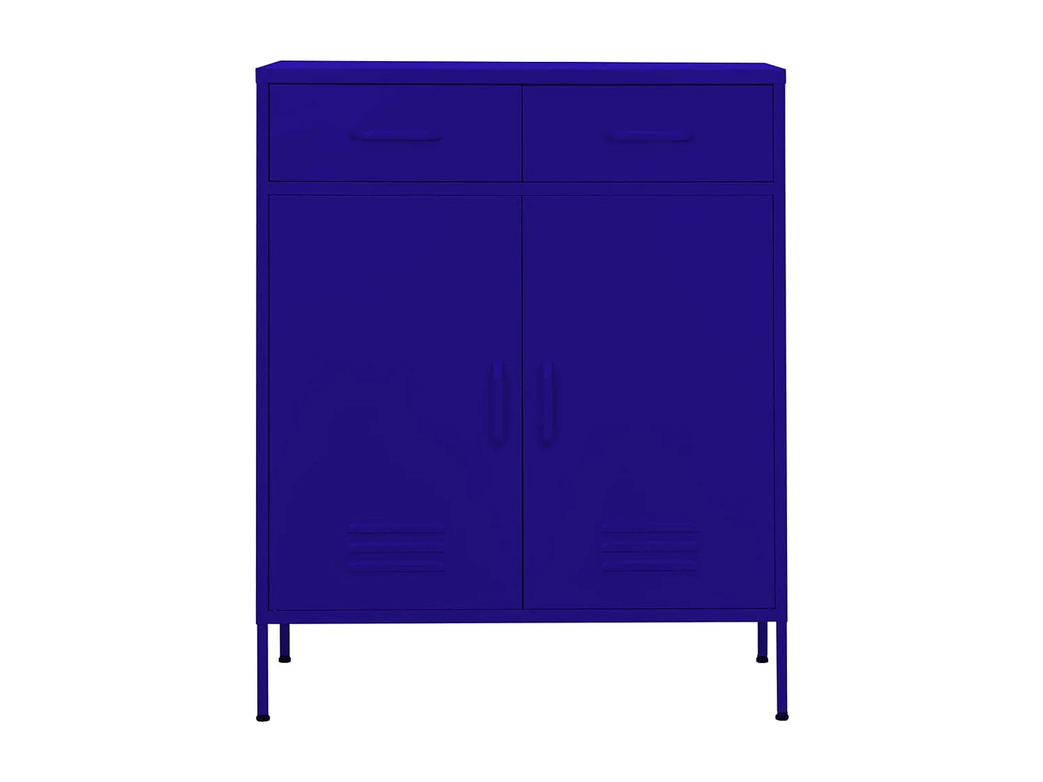 Opbergkast 80x35x101,5 cm staal marineblauw BE691512