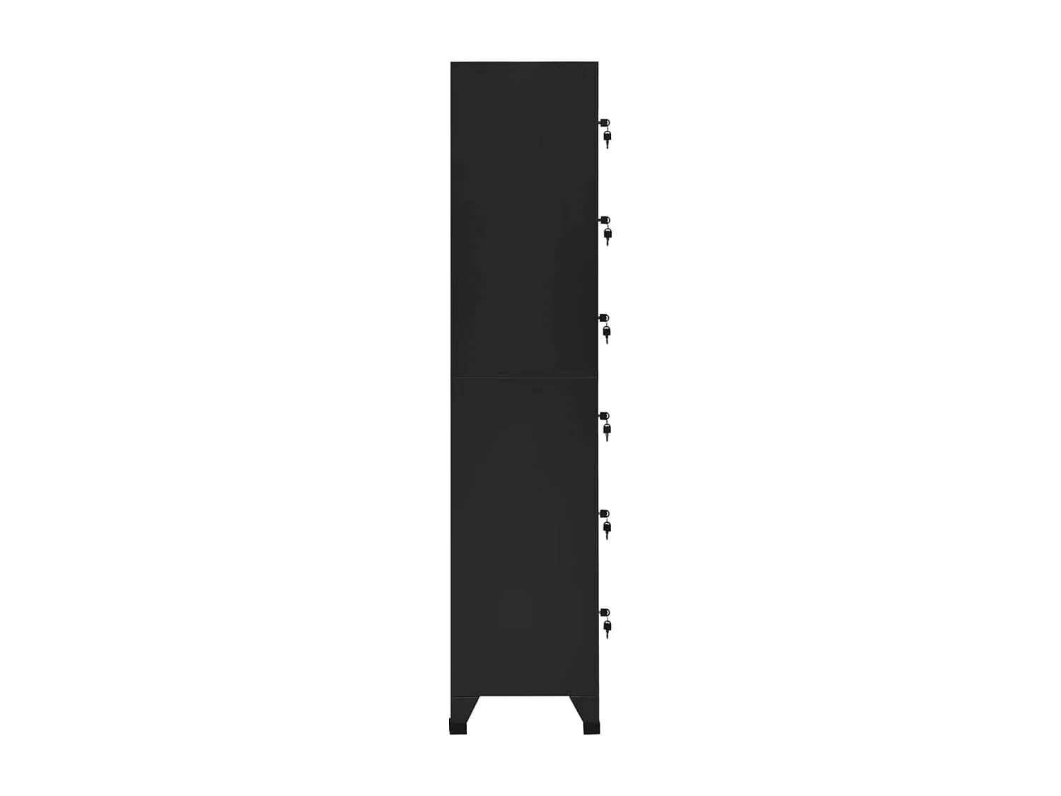Armoire à casiers Noir 38x40x180 cm Acier FR37403