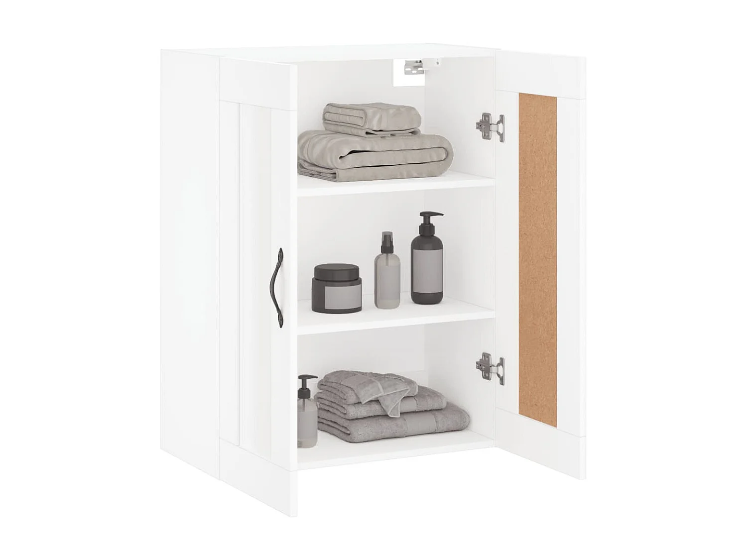 Armoire murale blanc 69,5x34x90 cm bois d'ingénierie FR95773