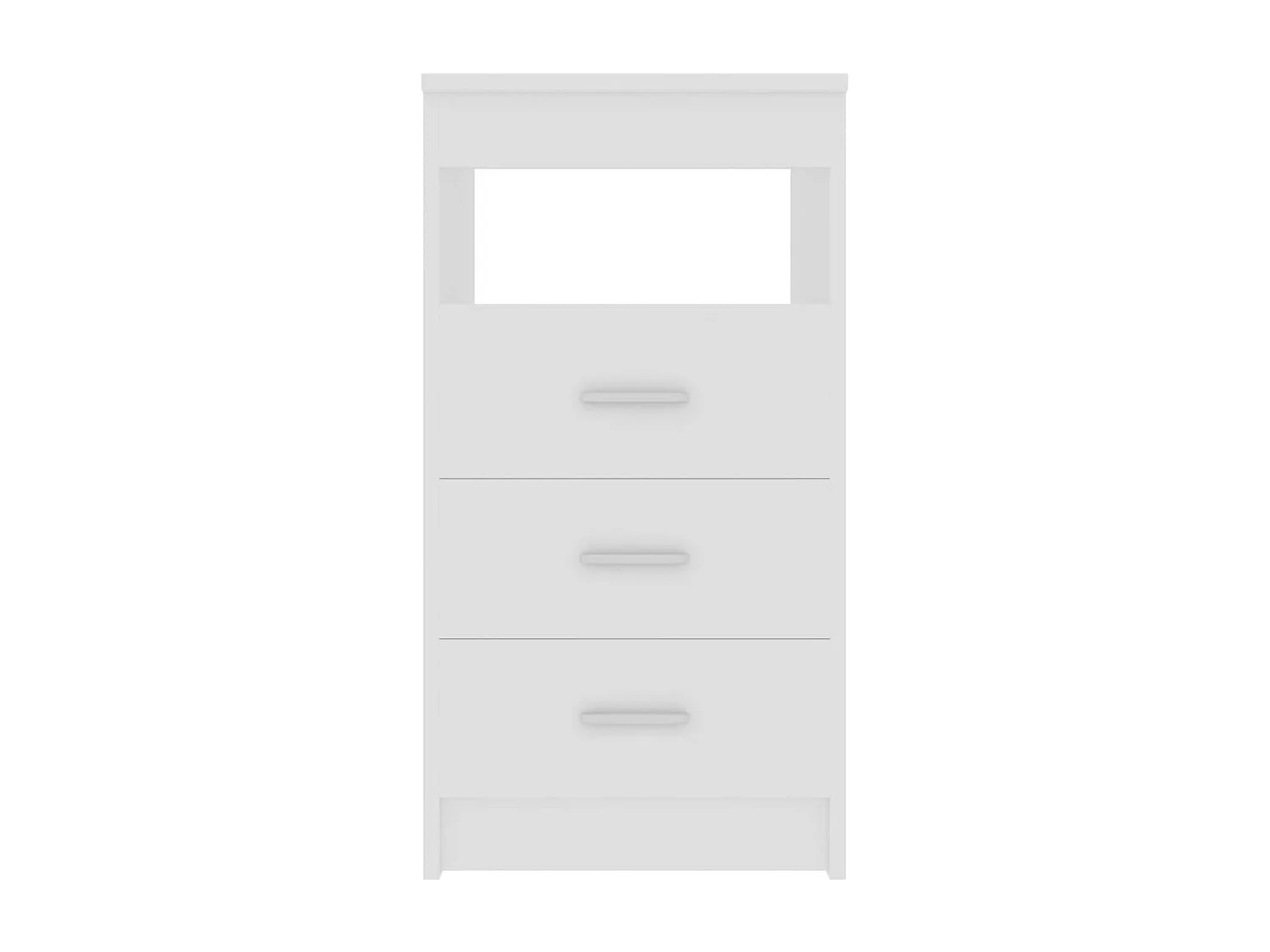 Armoire à tiroirs Blanc 40x50x76 cm Bois d'ingénierie FR40291