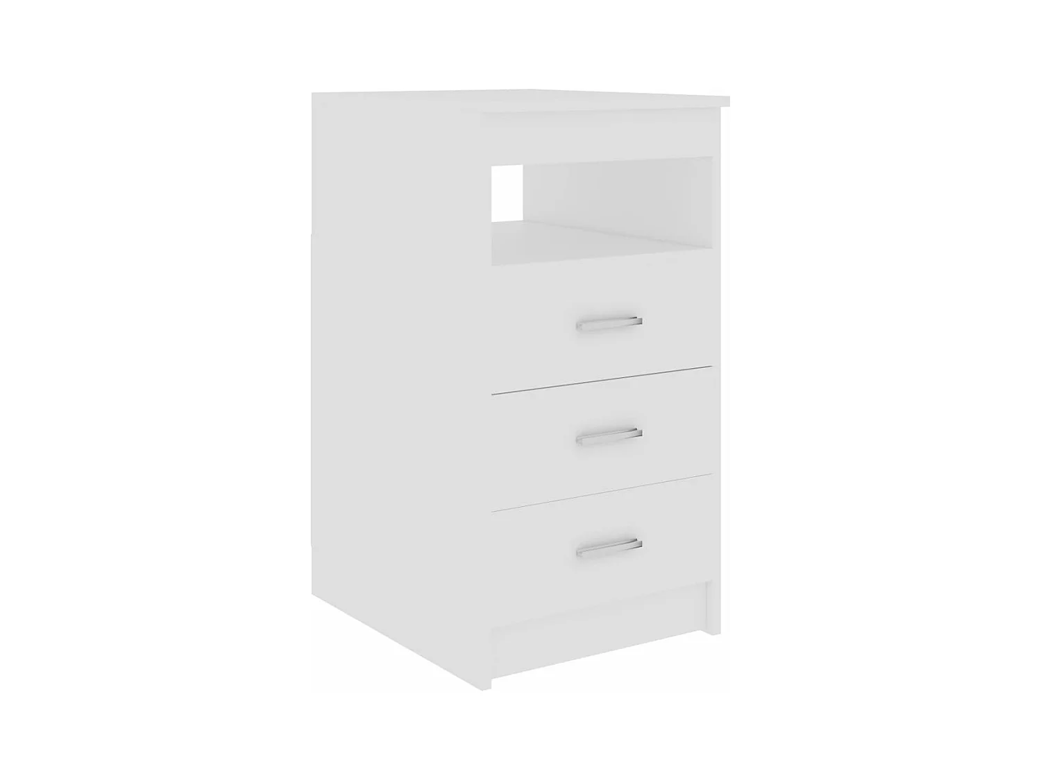 Cajonera de madera contrachapada blanco 40x50x76 cm ES961663