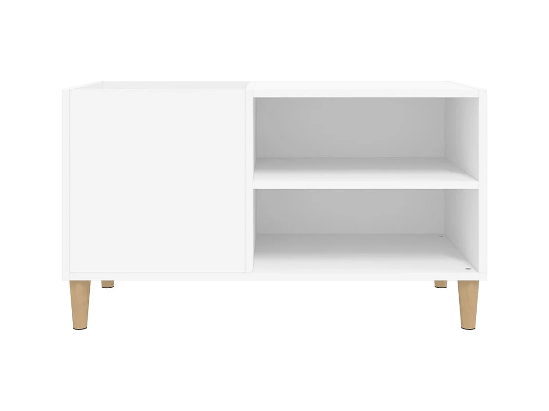 Armoire à disques blanc 84,5x38x48 cm bois d'ingénierie FR74021