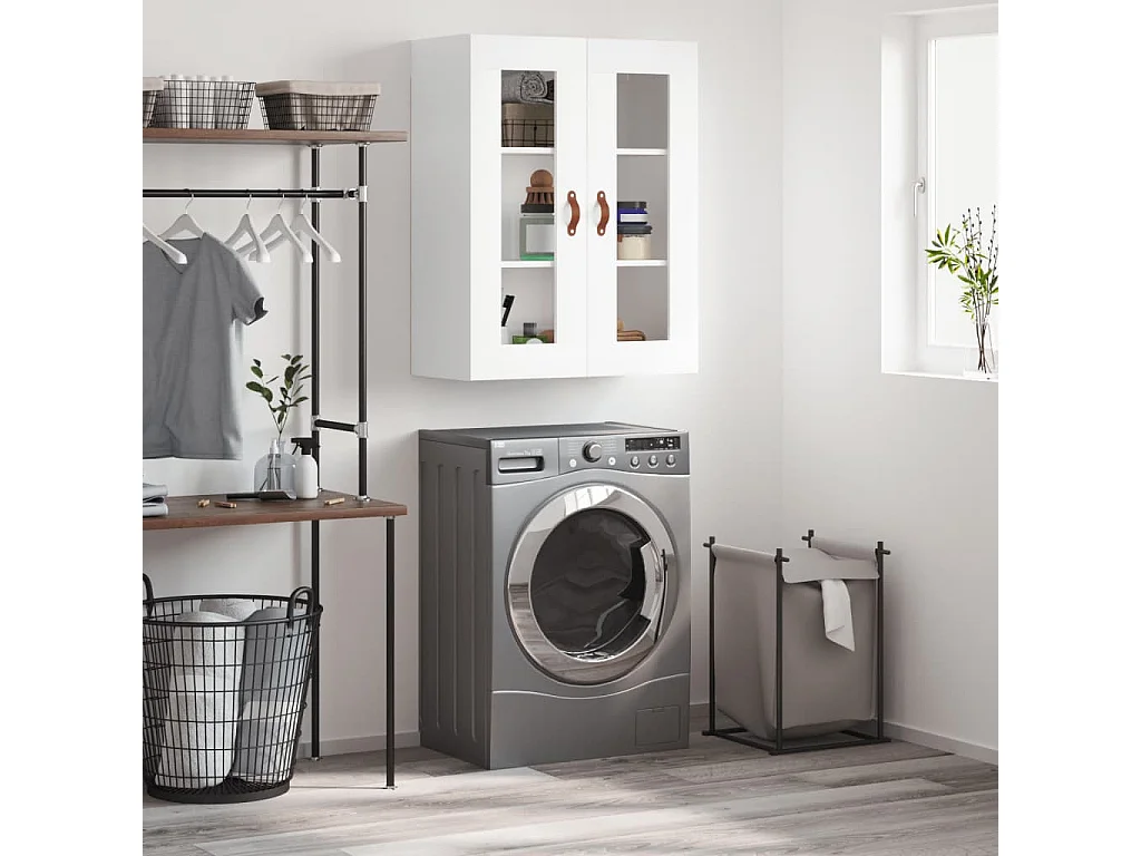 Armoire murale blanc 69,5x34x90 cm FR88084