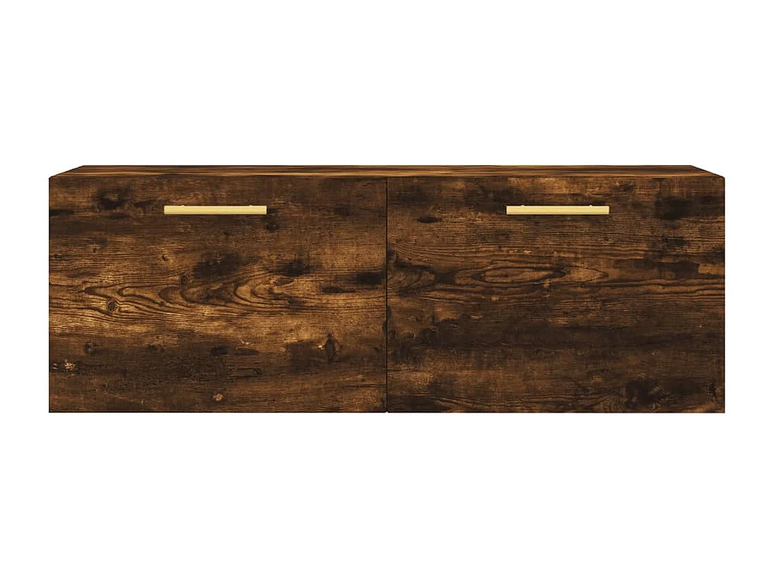Wandkast 100x36,5x35 cm bewerkt hout gerookt eikenkleurig BE564519