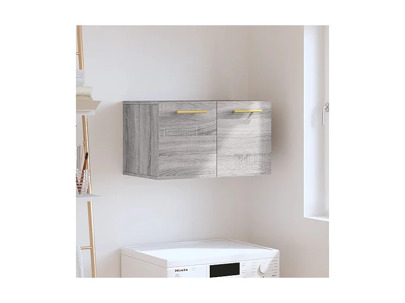Armario de pared madera de ingeniería gris Sonoma 60x36,5x35 cm ES801676