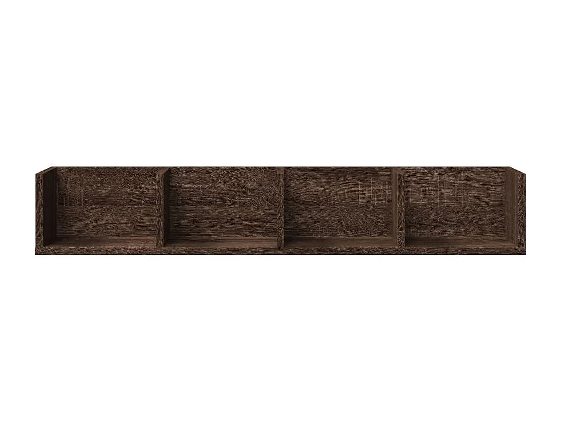 Armoires murales 2pcs chêne marron 99x18x16,5cm bois ingénierie FR23457