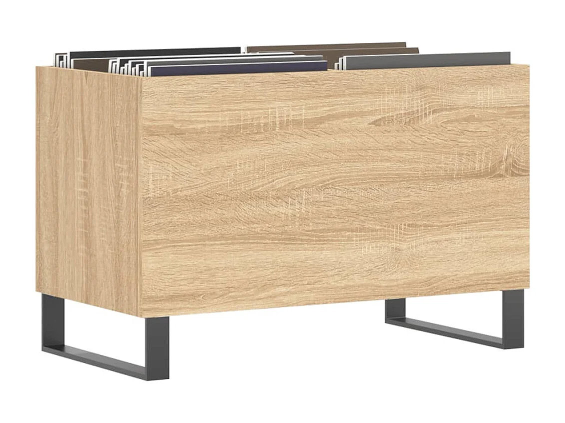 Armoire à disques chêne sonoma 74,5x38x48 cm bois d'ingénierie FR14944