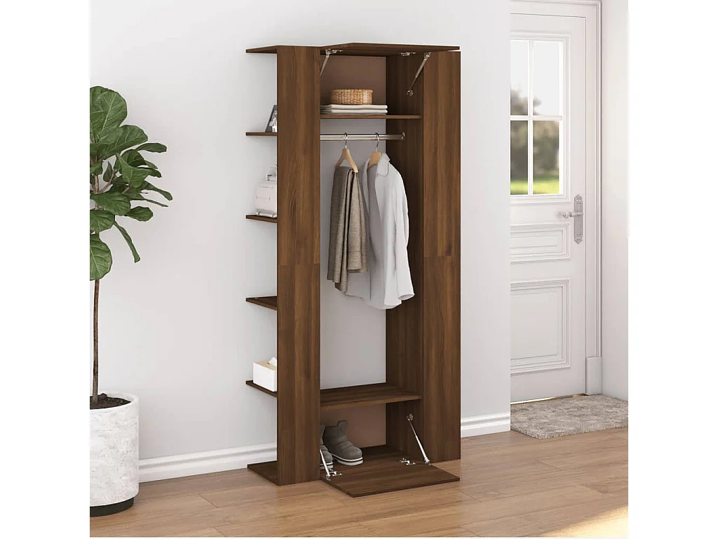 Armoire de couloir Chêne marron 97,5x37x99 cm Bois d'ingénierie FR65430