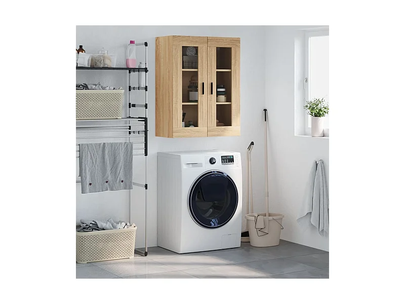 Armoire murale chêne sonoma 69,5x34x90 cm FR29344