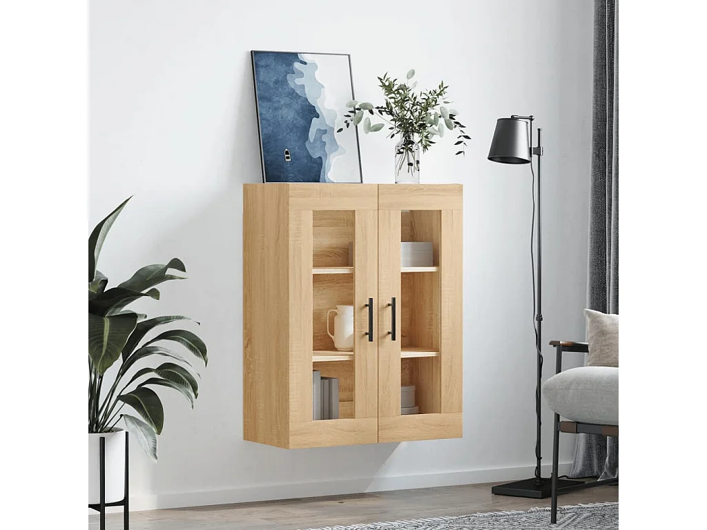 Armoire murale chêne sonoma 69,5x34x90 cm FR93302