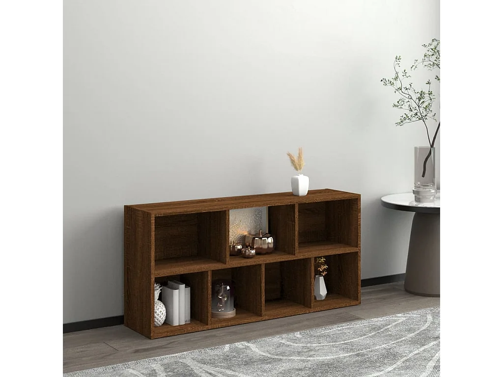 Armoire à livres Chêne marron 50x25x106 cm FR53971