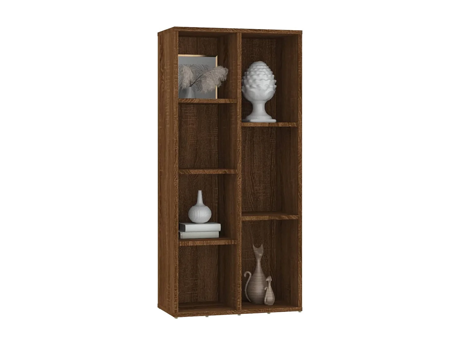 Armoire à livres Chêne marron 50x25x106 cm FR53971