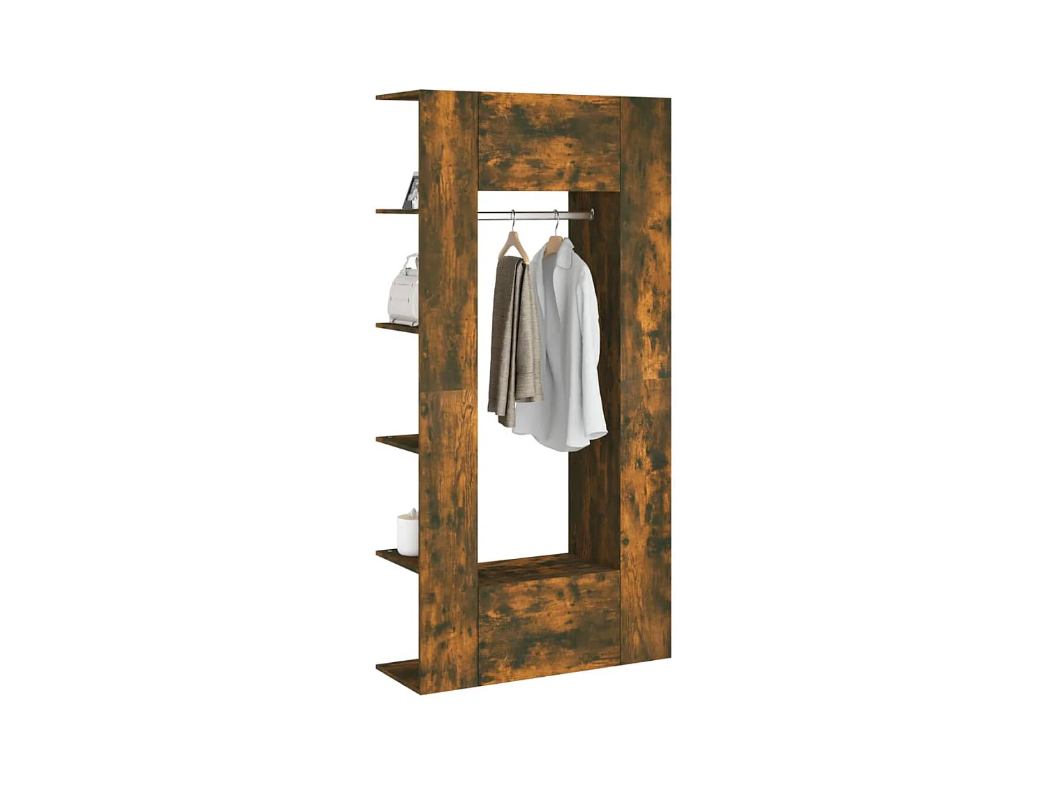 Armoires de couloir 2 pcs chêne fumé bois d'ingénierie FR49878