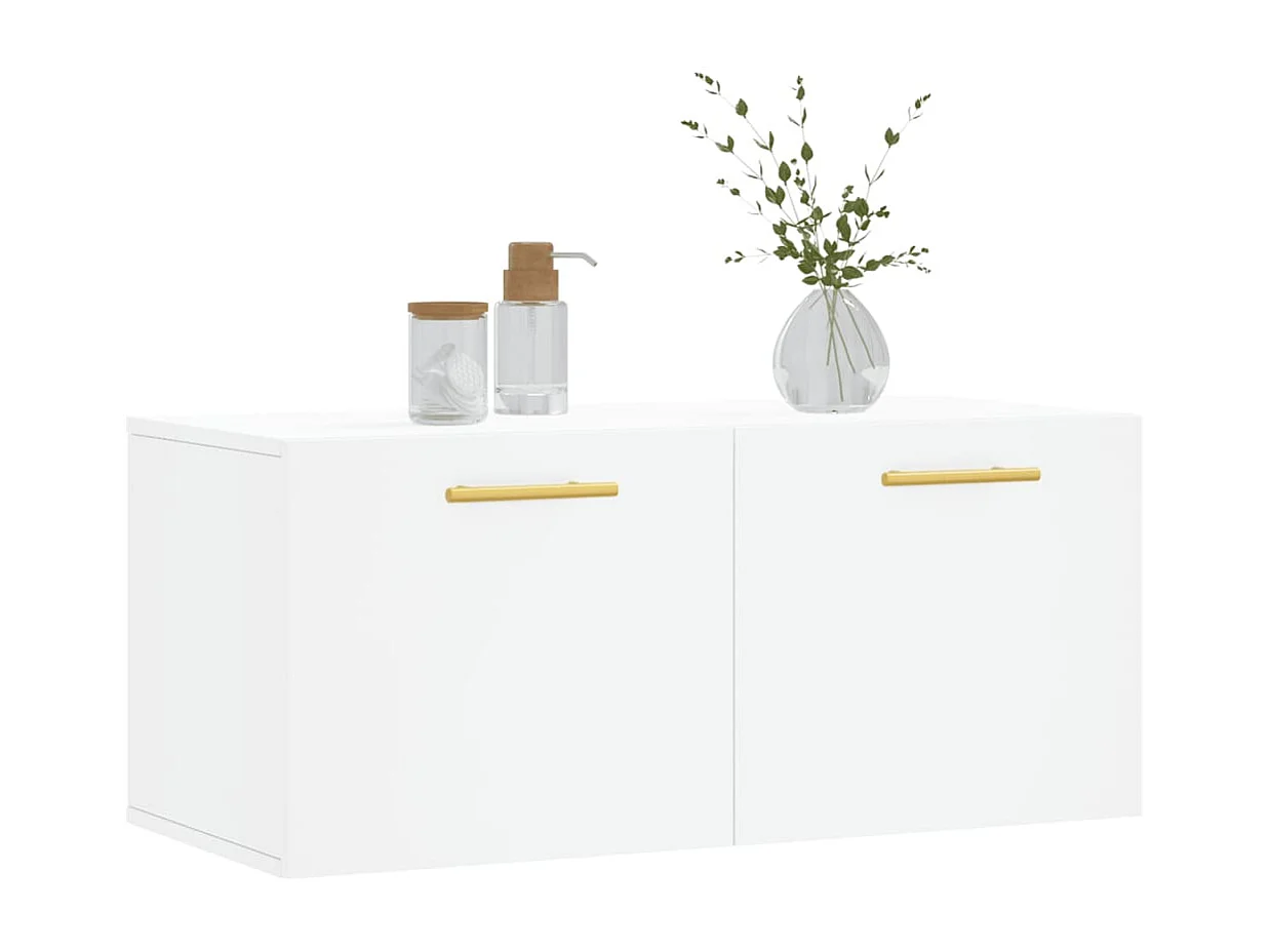 Armario de pared madera de ingeniería blanco 80x36,5x35 cm ES559003