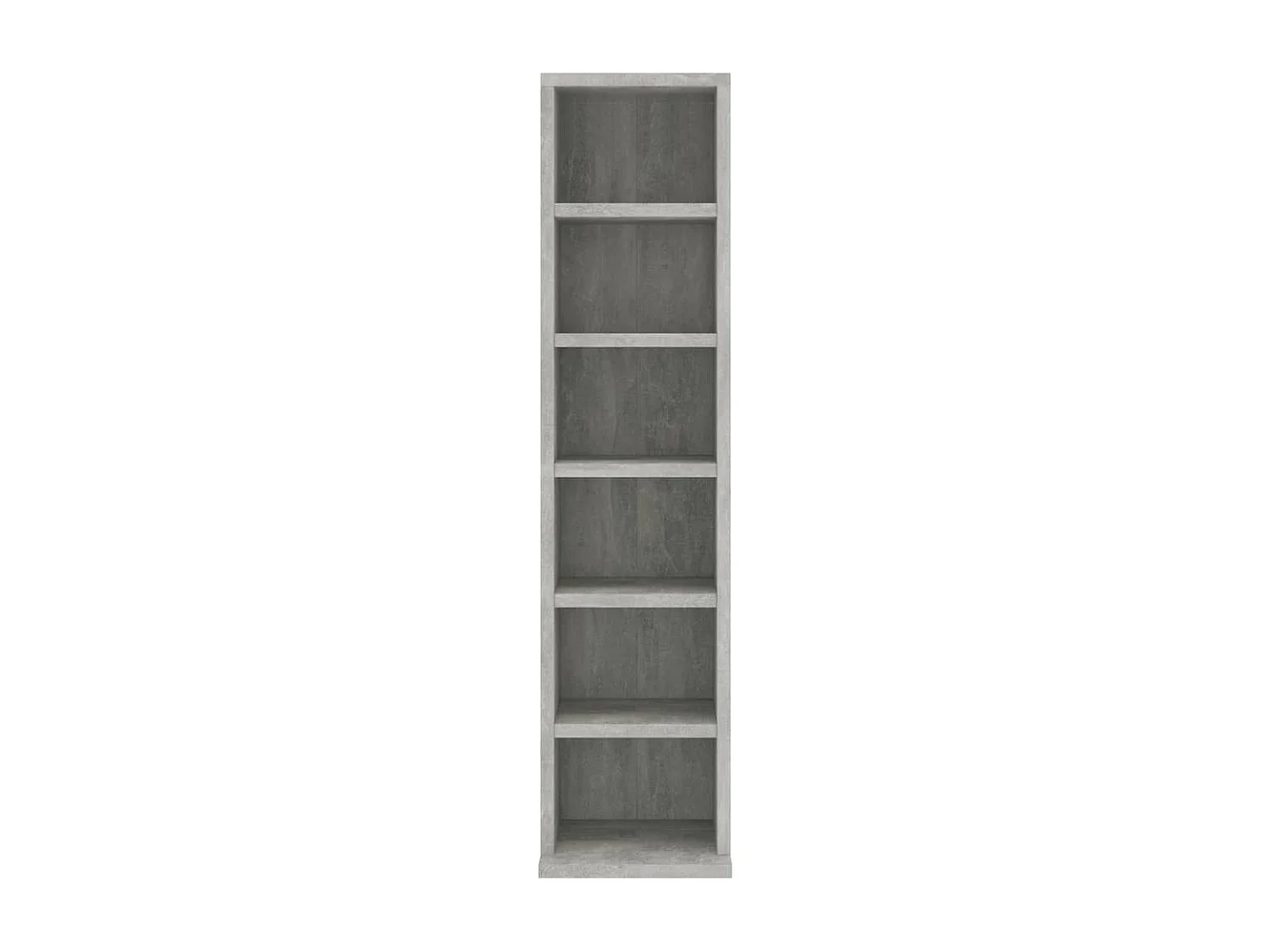 Cd-kast 21x20x88 cm bewerkt hout betongrijs BE114795
