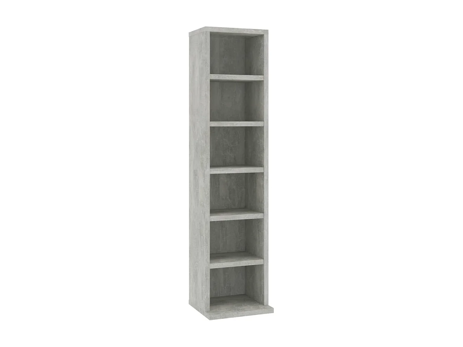 Armoire à CD Gris béton 21x20x88 cm Bois d'ingénierie FR15117