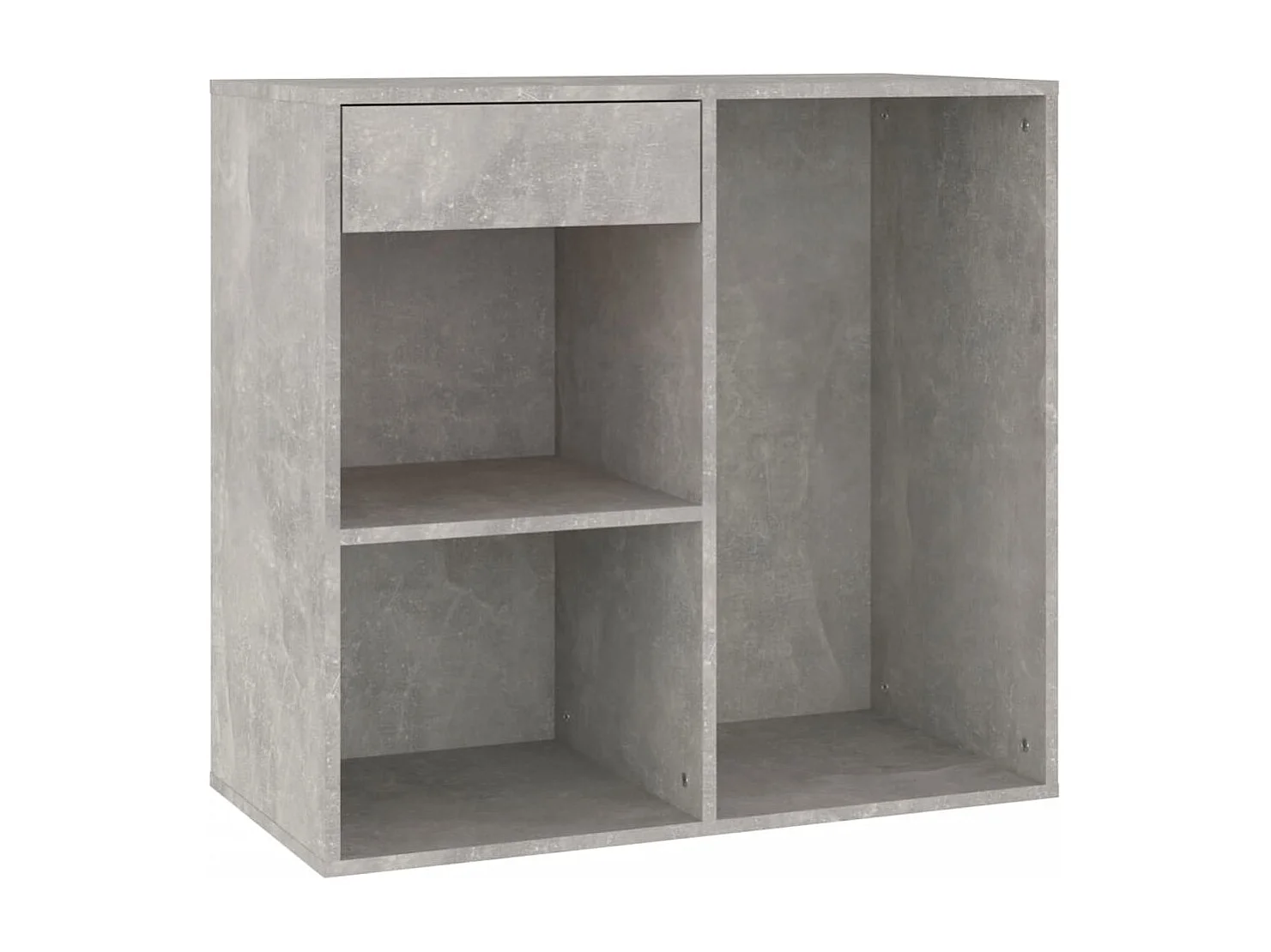 Armario de maquillaje madera gris hormigón 80x40x75cm ES785370