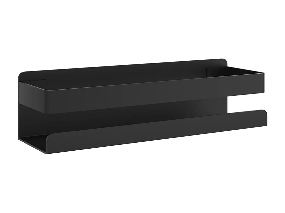Étagère de douche noir mat acier inoxydable 304 brossé FR38192
