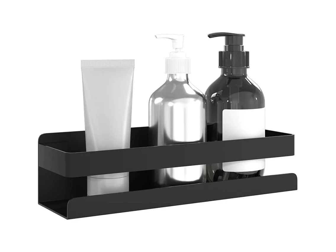Étagère de douche noir mat acier inoxydable 304 brossé FR38192