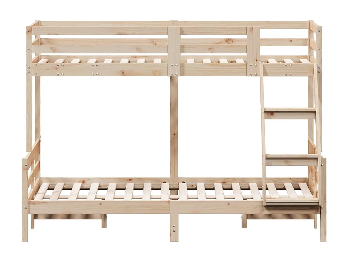 Lit superposé 80x200/120x200 cm bois de pin massif FR14786