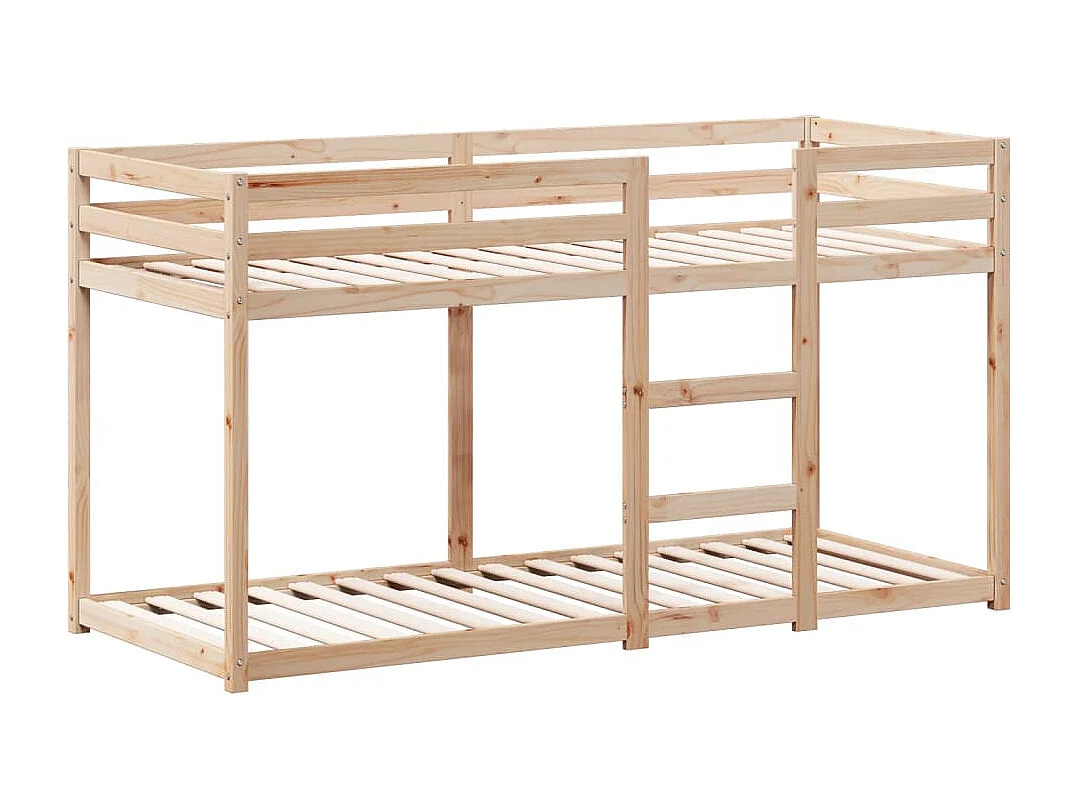 Lit superposé avec toit 90x190 cm bois massif de pin FR74354
