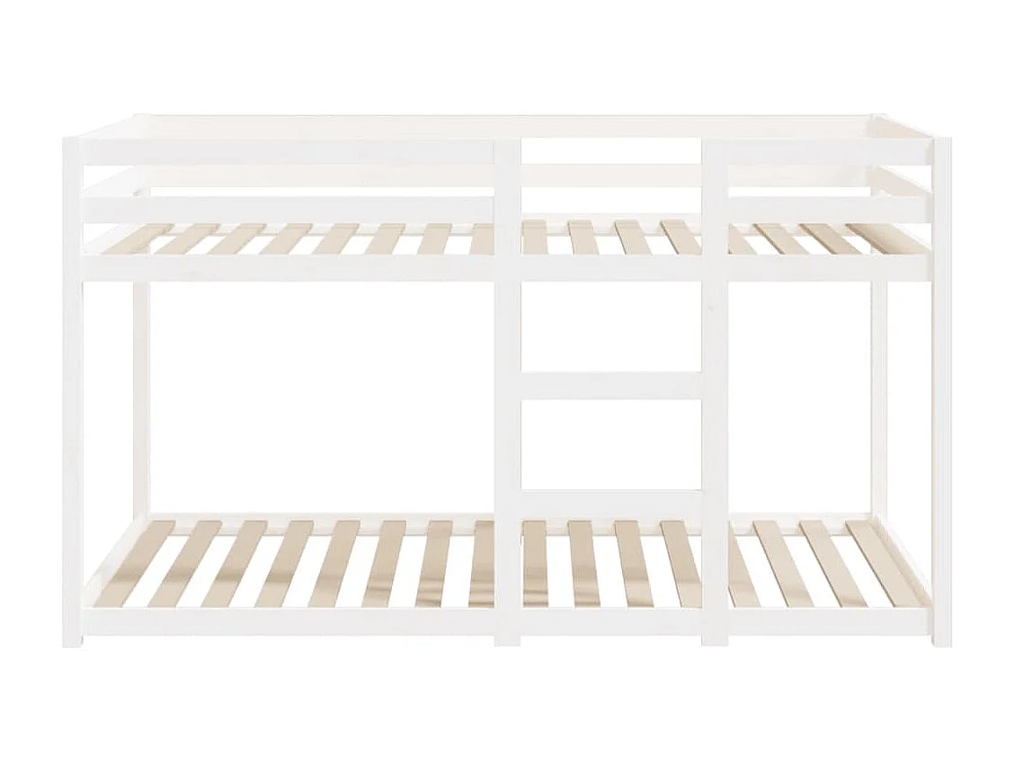 Lit superposé Blanc 90x190 cm Bois de pin massif FR76047