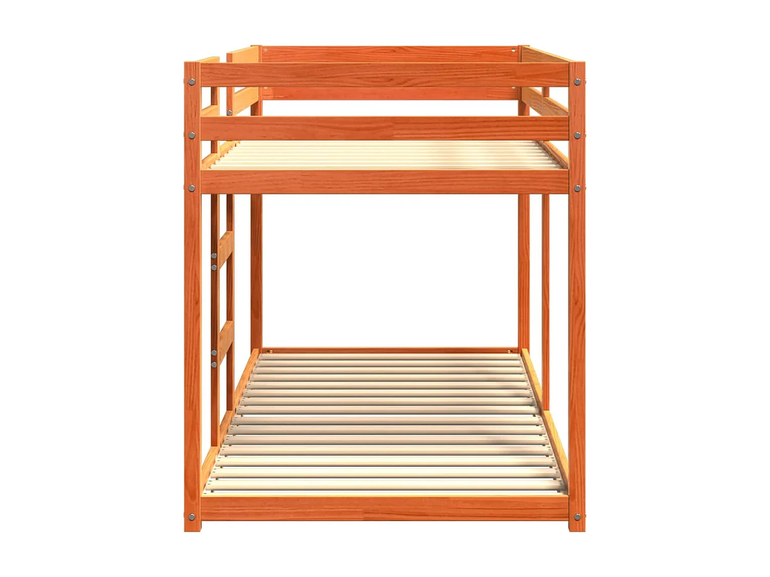 Lit superposé cire marron 90x200 cm bois de pin massif FR43681