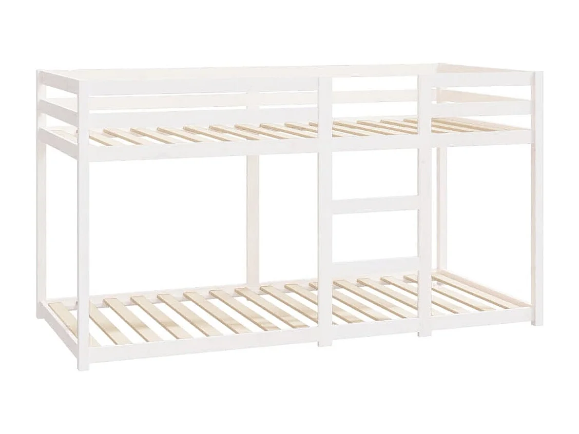 Lit superposé Blanc 90x200 cm Bois de pin massif FR76764