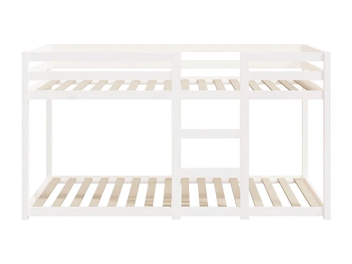 Lit superposé Blanc 90x200 cm Bois de pin massif FR76764