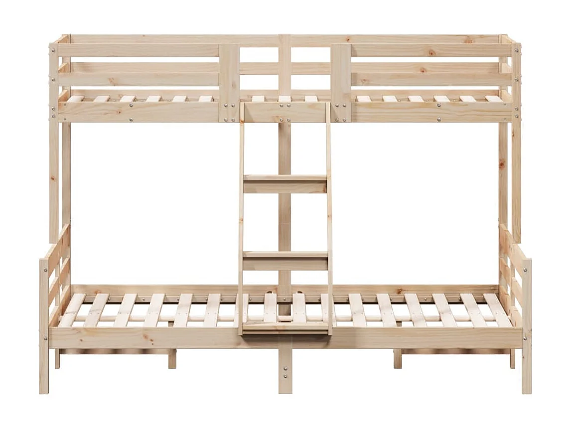 Lit superposé 80x200/140x200 cm bois de pin massif FR43589