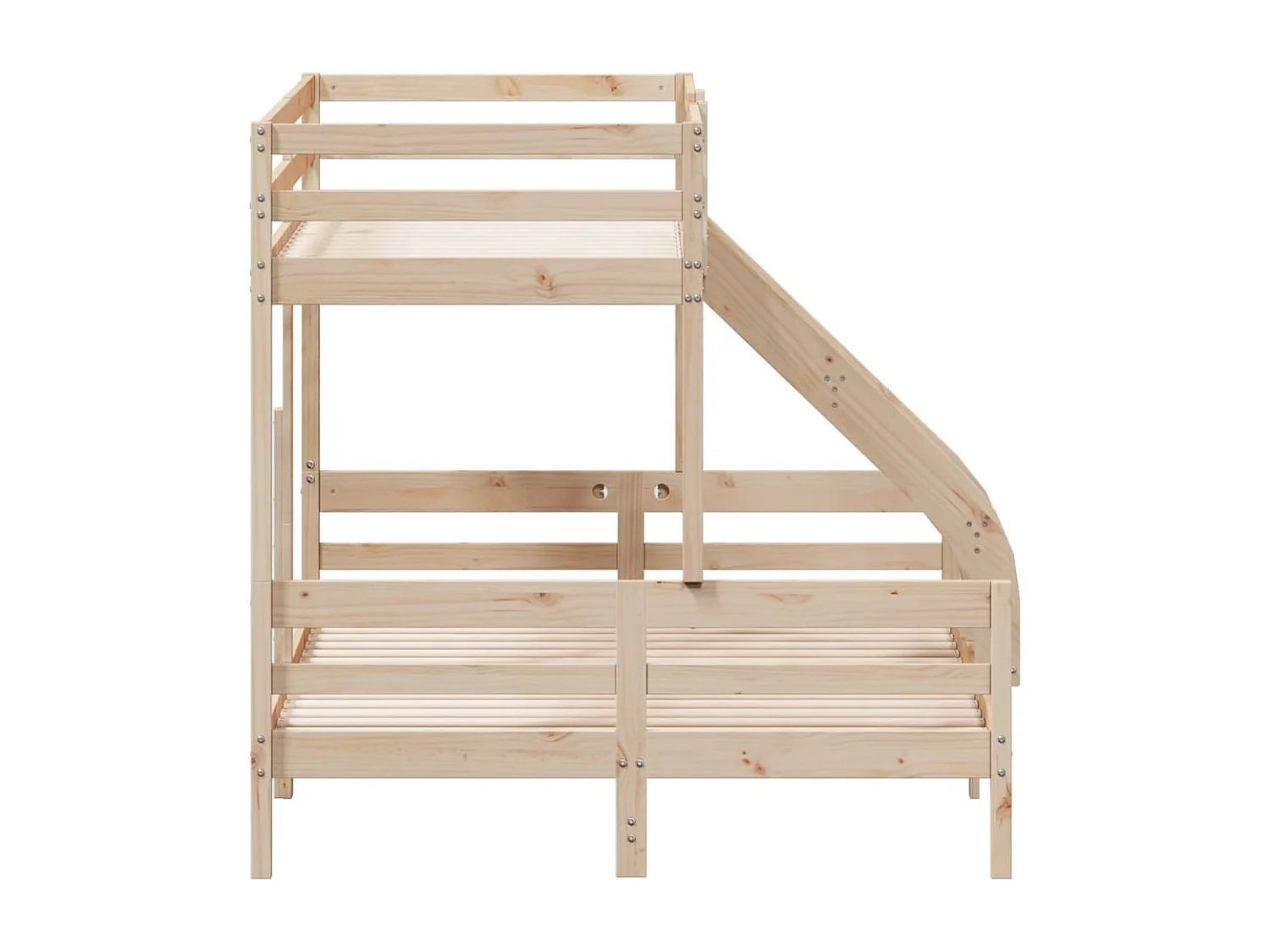 Lit superposé 80x200/140x200 cm bois de pin massif FR43589