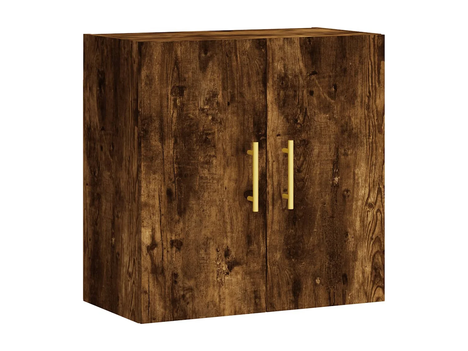 Wandkast 60x31x60 cm bewerkt hout gerookt eikenkleurig BE196902