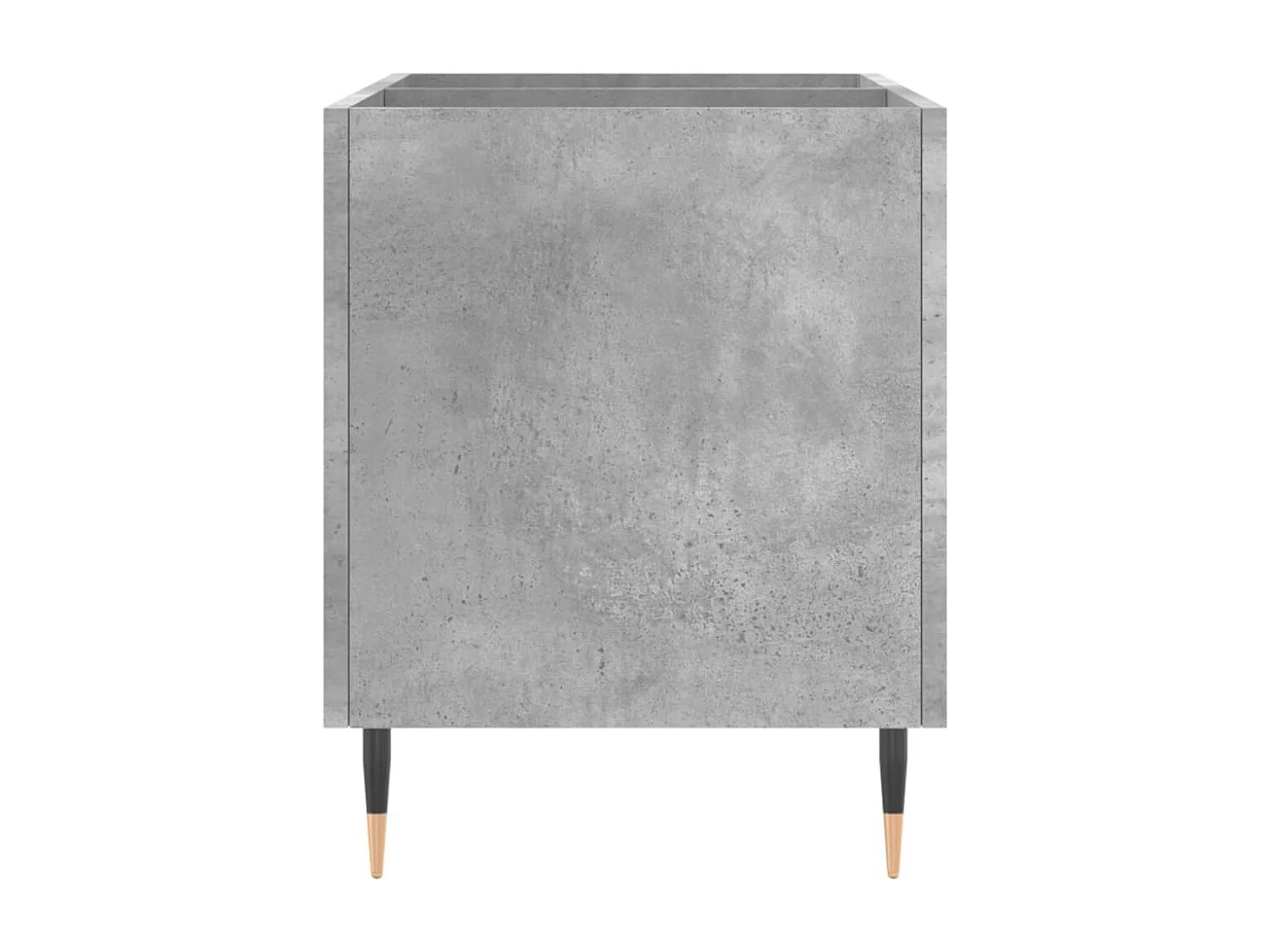 Armoire à disques gris béton 74,5x38x48 cm bois d'ingénierie FR98115