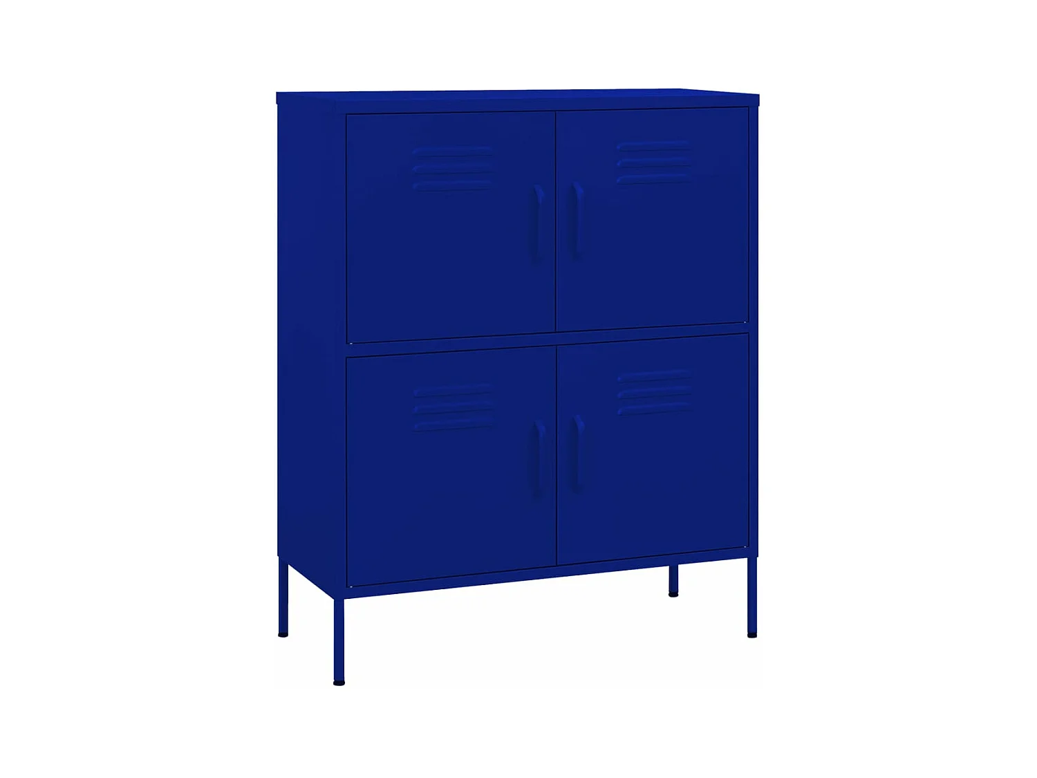 Armoire de rangement Bleu marine 80x35x101,5 cm Acier FR12052