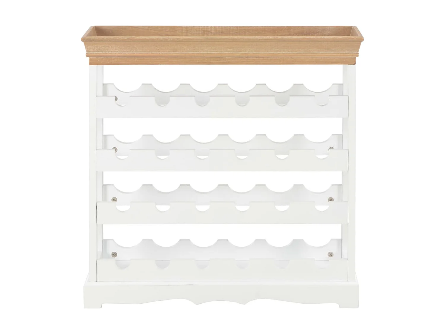 Wijnkast 70x22,5x70,5 cm MDF wit BE365134