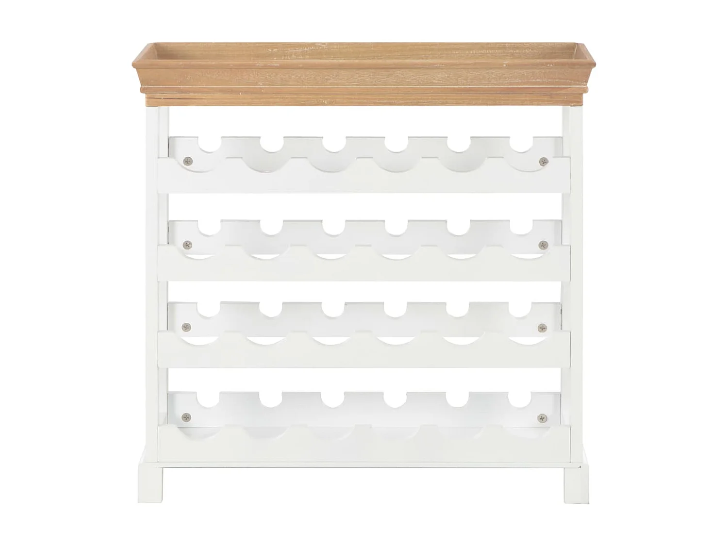 Wijnkast 70x22,5x70,5 cm MDF wit BE365134