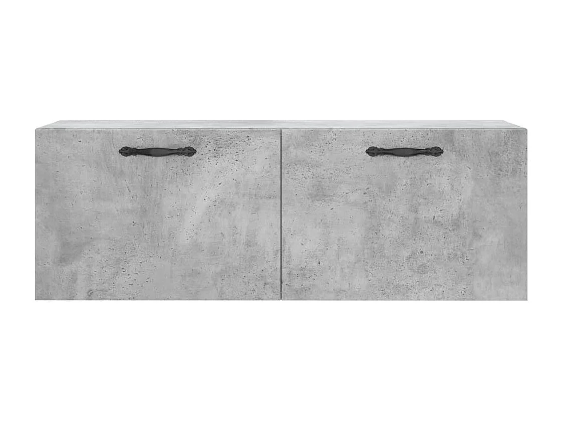 Armoire murale gris béton 100x36,5x35 cm bois d'ingénierie FR39863